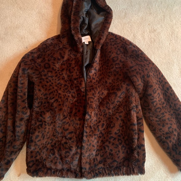 Nine West Cheetah Print Bomber Jacket - Picture 2 of 6